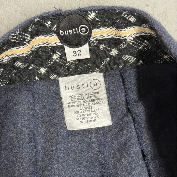 Bustle Clothing Flannel Pants Cotton Trousers Made in Canada Blue W30xL32 - Picture 5 of 7